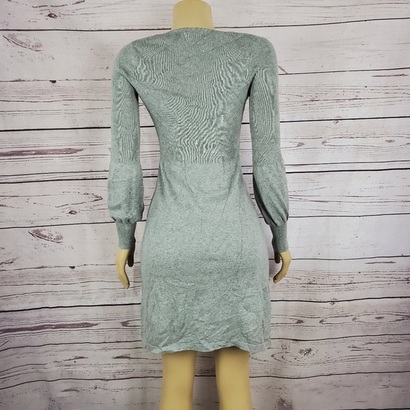 mandee Dresses Mandee Small Gray Long Sleeve Stretch Dress 5 For 2 Poshmark